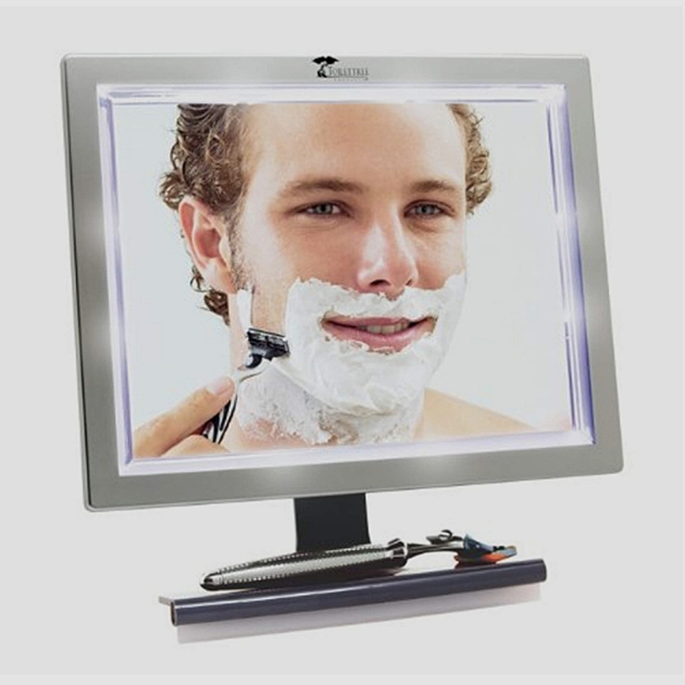 LED fogless mirror